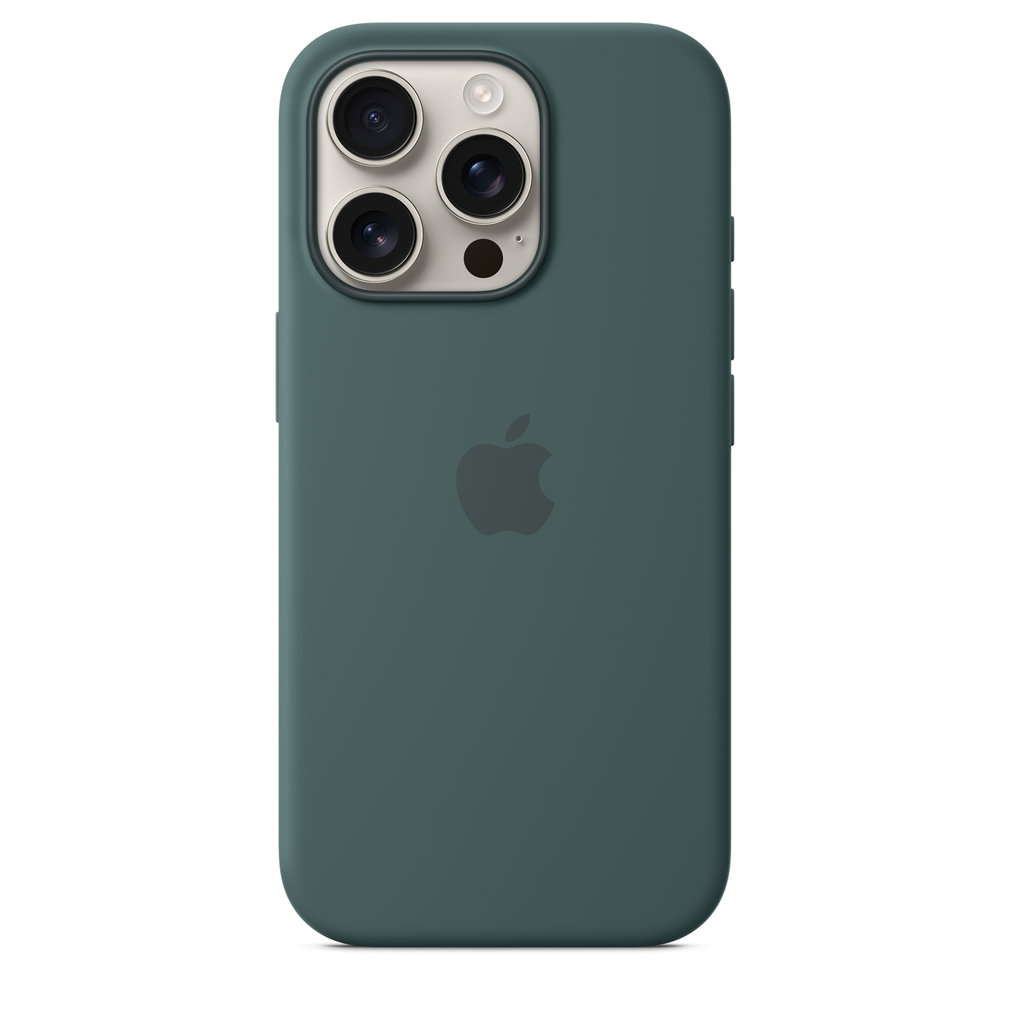 iPhone 16 Pro Silicone Case with MagSafe - Lake Green