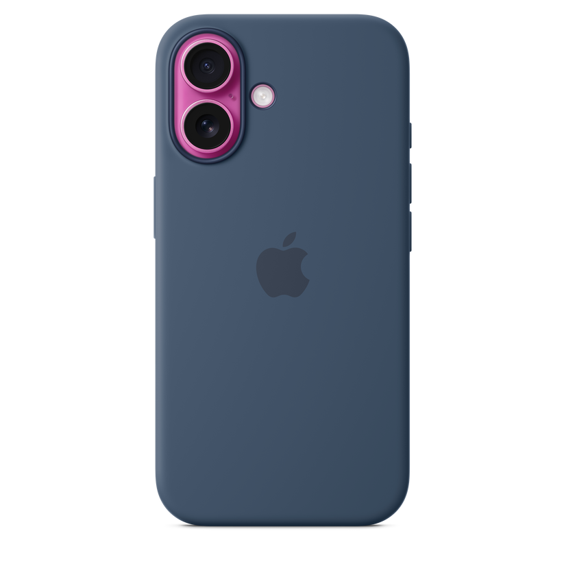 iPhone 16 Silicone Case with MagSafe - Denim Get best offers for iPhone 16 Silicone Case with MagSafe - Denim