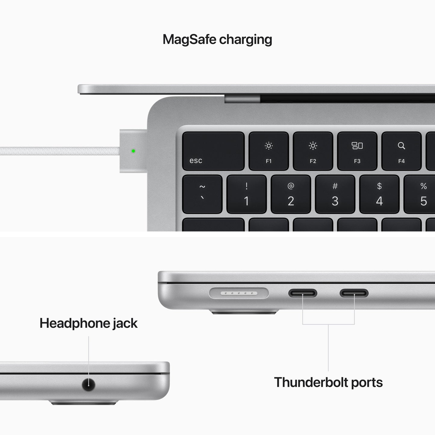 13-inch MacBook Air: Apple M2 chip with 8‑core CPU and 10‑core GPU, 512GB SSD - Silver