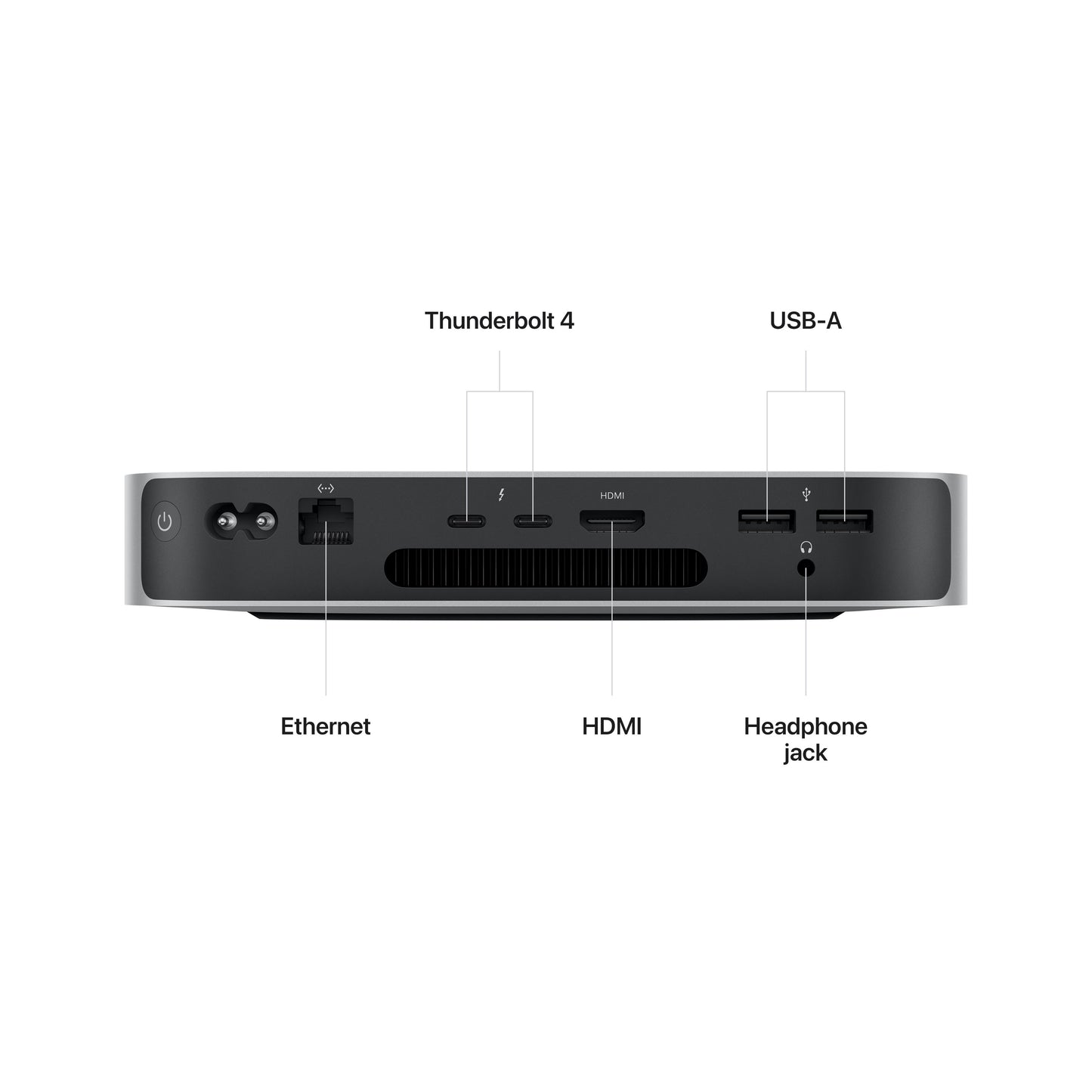 Mac mini: Apple M2 chip with 8‑core CPU and 10‑core GPU, 256GB SSD - Silver