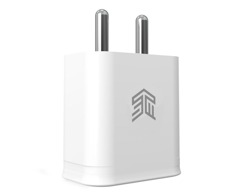 STM Fast charge 33W DUAL USB-C & USB-A Power Adapter - White Get best offers for STM Fast charge 33W DUAL USB-C & USB-A Power Adapter - White