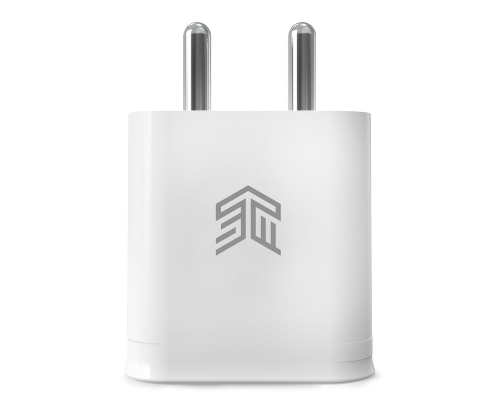 STM Fast charge 33W DUAL USB-C & USB-A Power Adapter - White