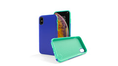 KMP Protective Sporty Case for iPhone XS Max -Blue/Green