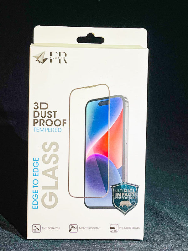 Flayrr Edge to Edge 3D Smooth Tempered Glass for iPhone 14 - Transparent