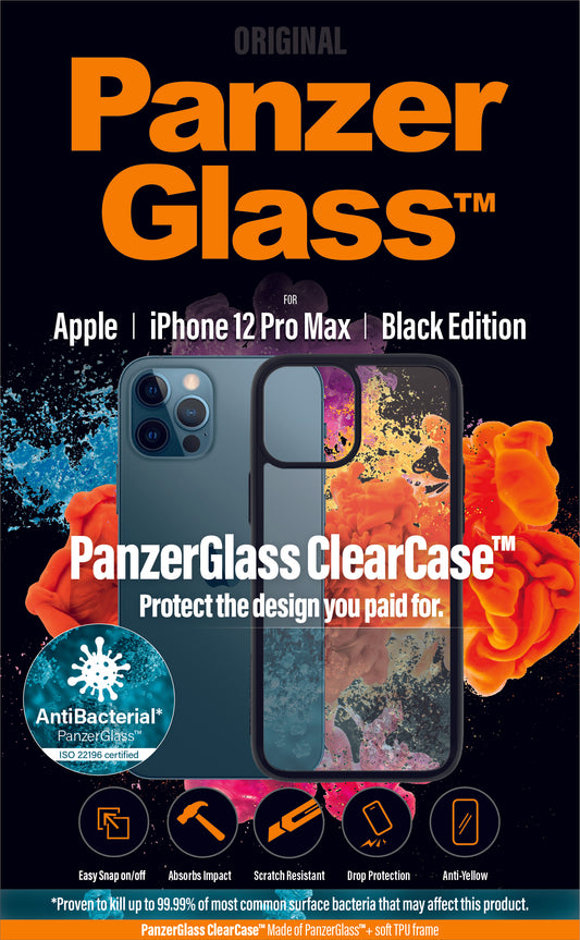 PanzerGlass ClearCase for iPhone 12 Pro Max - Black