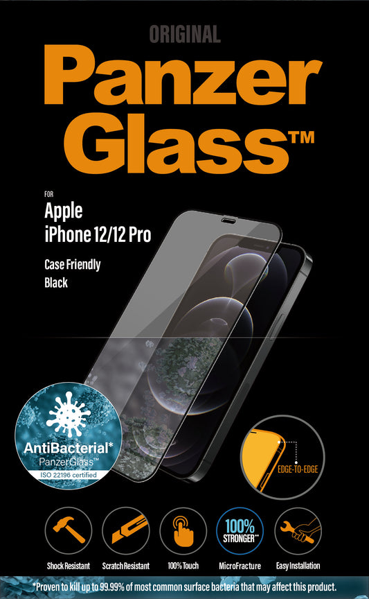 PanzerGlass for iPhone 12/12 Pro - Black