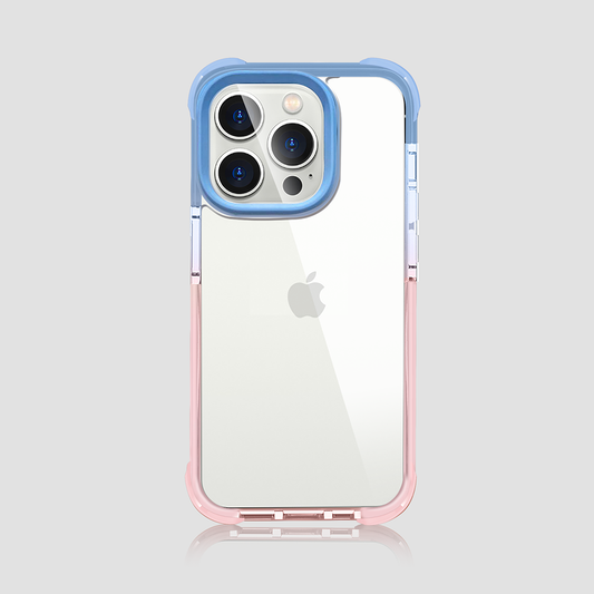 Gripp EVO Case for Apple iPhone 14 Pro (6.1) - Blue/Pink (Transparent Back)