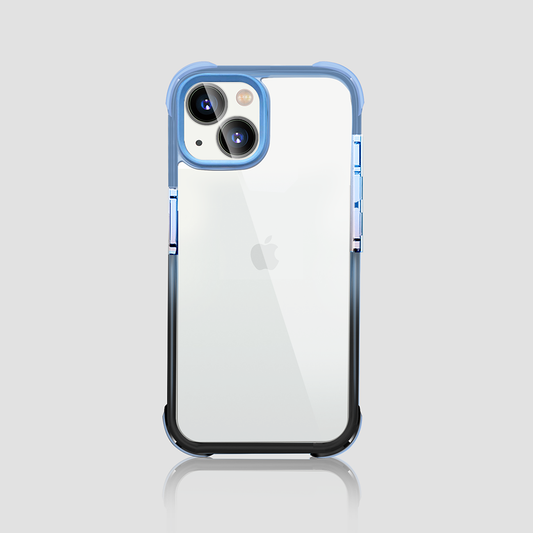 Gripp EVO Case for Apple iPhone 14 Plus (6.7) - Blue/Black (Transparent Back)