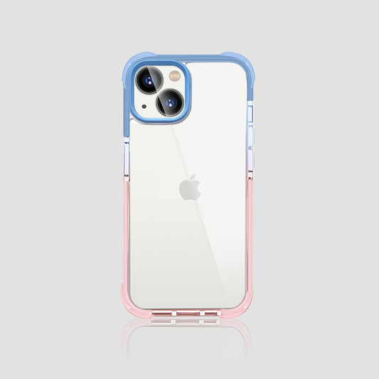 Gripp EVO Case for Apple iPhone 14 Plus (6.7) - Blue/Pink (Transparent Back)