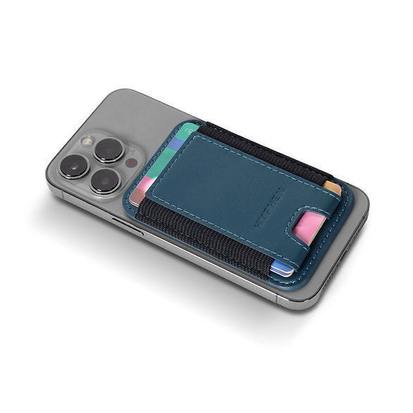 HYPHEN MagSafe Wallet - Single Pocket Holder - Blue