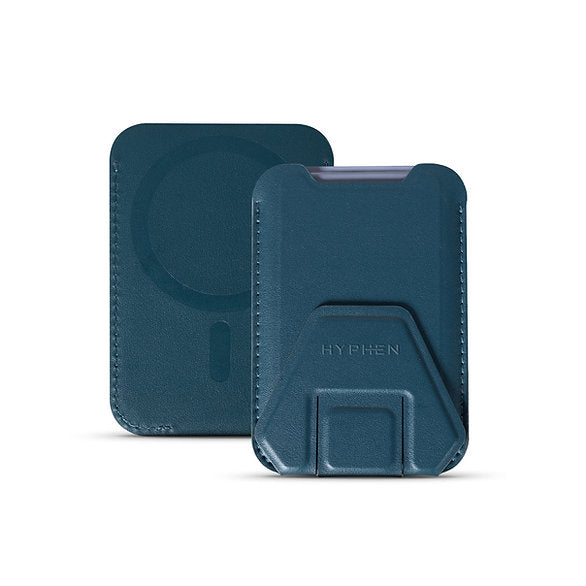 HYPHEN MagSafe Wallet - Card Holder with Stand - Blue Get best offers for HYPHEN MagSafe Wallet - Card Holder with Stand - Blue