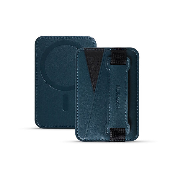 HYPHEN MagSafe Wallet - Dual Pocket with Grip - Blue Get best offers for HYPHEN MagSafe Wallet - Dual Pocket with Grip - Blue