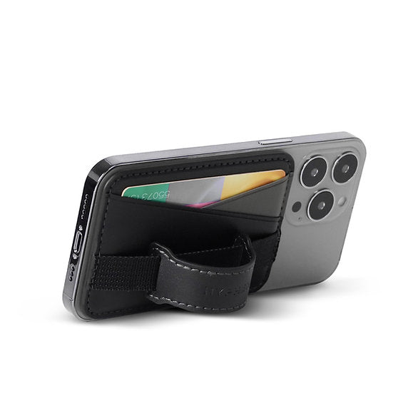 HYPHEN MagSafe Wallet - Dual Pocket with Grip - Black – Imagine Online
