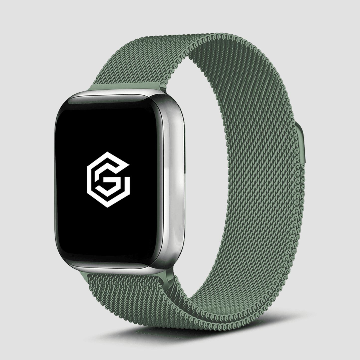 GRIPP 42/44/45mm stainless steel watch strap - Green