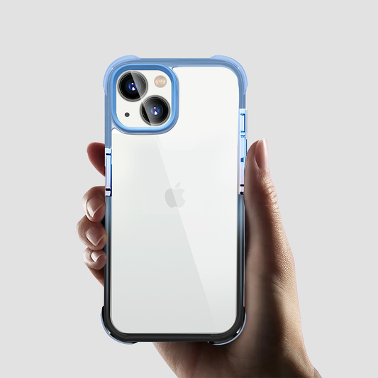 Gripp EVO Case for iPhone 14 (6.1) - Blue/Black (Transparent Back)