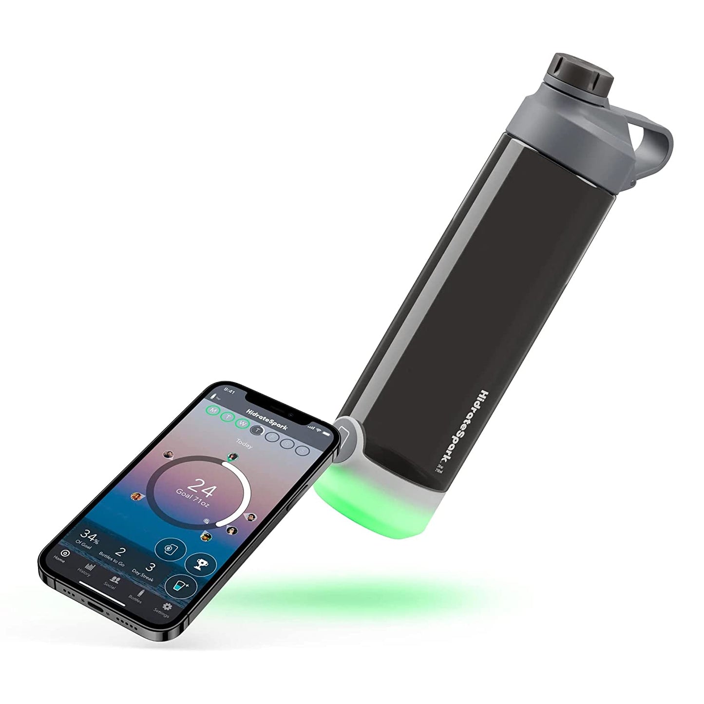 Hidrate Spark TAP Smart Water Bottle - Black Chug