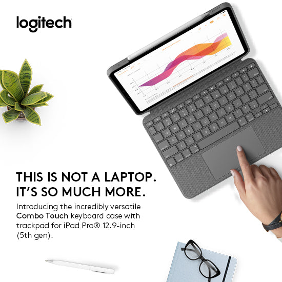 Logitech Combo touch backlit keyboard case with trackpad 12.9_Oxford Grey Get best offers for Logitech Combo touch backlit keyboard case with trackpad 12.9_Oxford Grey