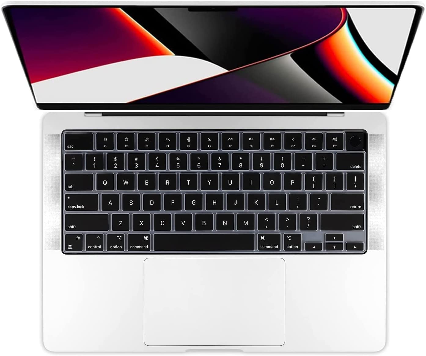 Neopack Silicon Keyboard Guard for MacBook Pro 16.2" - Magic Keyboard - Black