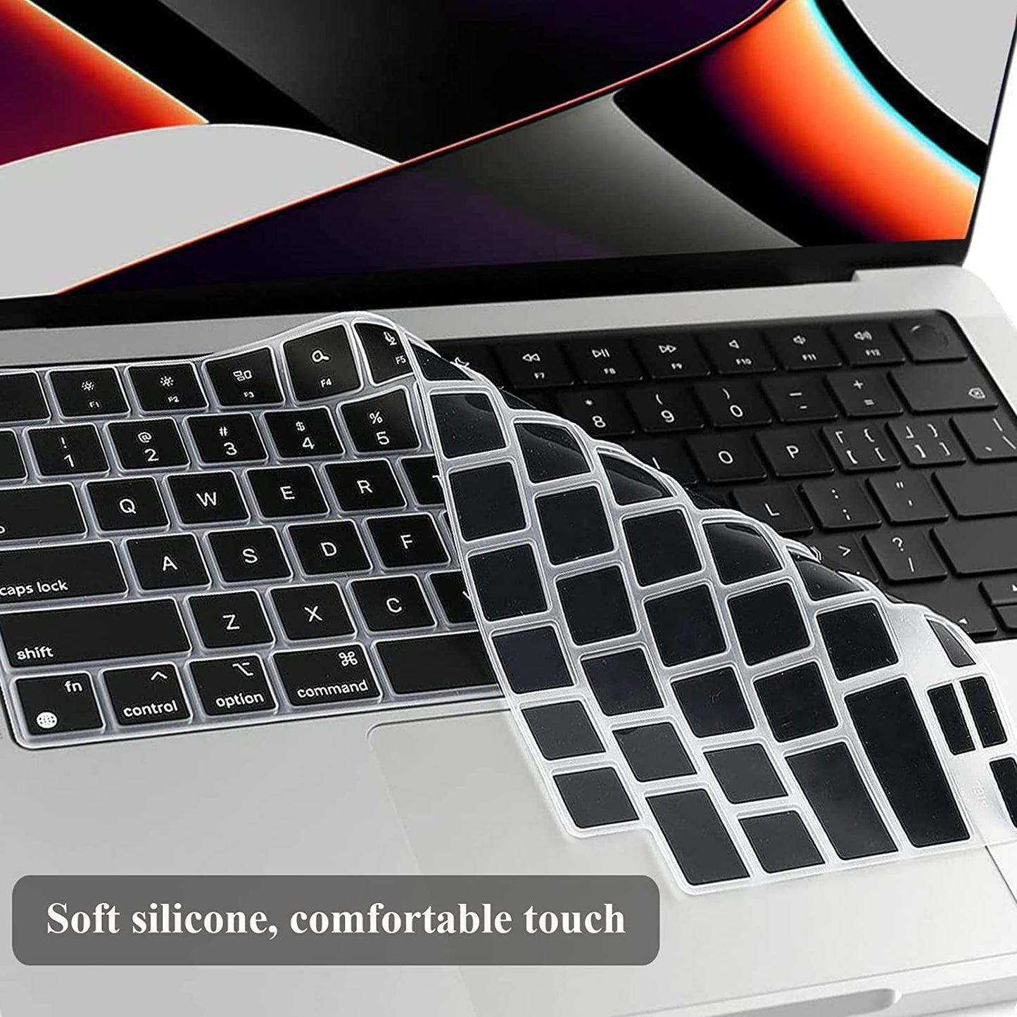 Neopack Silicon Keyboard Guard for MacBook Pro 16.2" - Magic Keyboard - Black