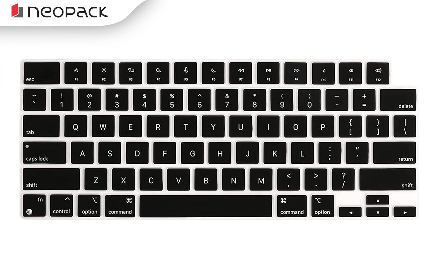 Neopack Silicon Keyboard Guard for MacBook Pro 16.2" - Magic Keyboard - Black