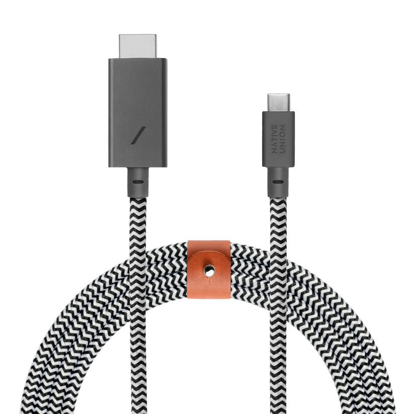 NATIVE UNION Belt Cable C-HDMI - Zebra (3 m) Get best offers for NATIVE UNION Belt Cable C-HDMI - Zebra (3 m)