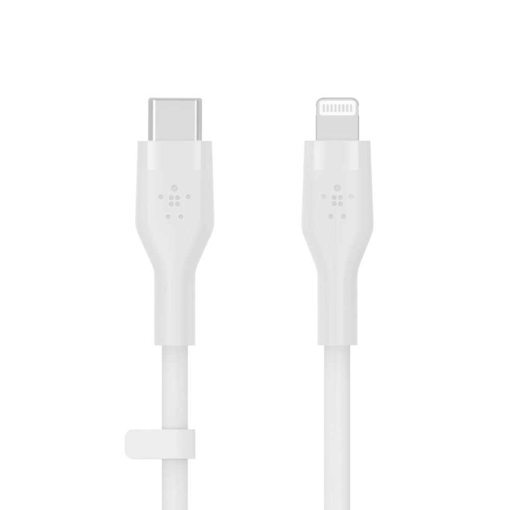 Belkin BOOST‚ÜëCHARGE‚Ѣ Flex USB-C Cable with Lightning Connector - White