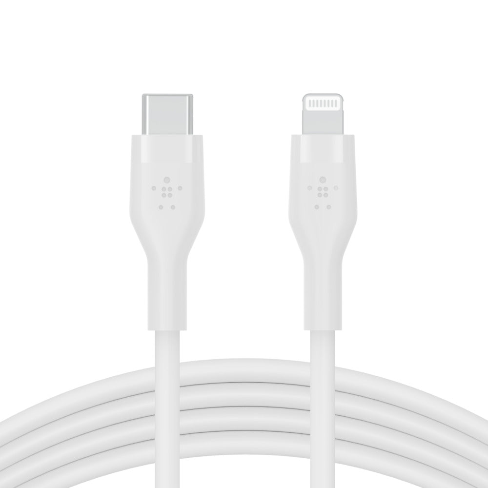 Belkin BOOST‚ÜëCHARGE‚Ѣ Flex USB-C Cable with Lightning Connector - White