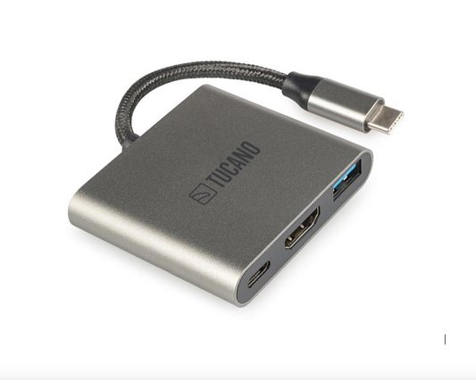 Tucano USB TYPE C HUB W/HDMI,USB,USBC SPACEGR PZ