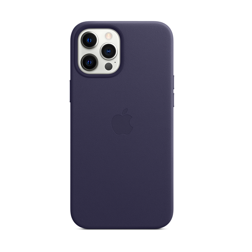 Apple Leather Case with MagSafe for iPhone 12 Pro Max - Deep Violet Get best offers for Apple Leather Case with MagSafe for iPhone 12 Pro Max - Deep Violet