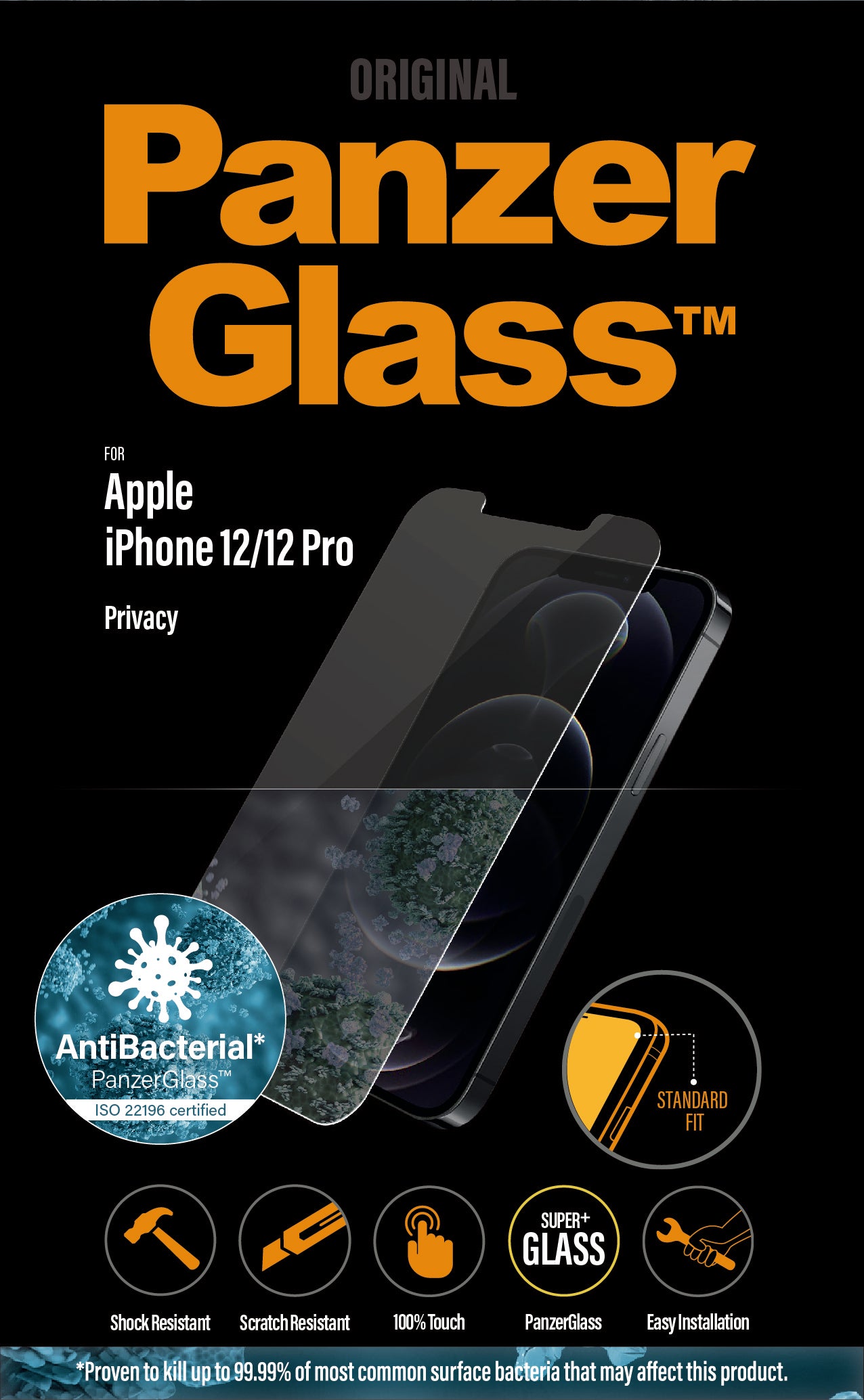 PanzerGlass for iPhone 11, 12 & 12 Pro - Privacy AB