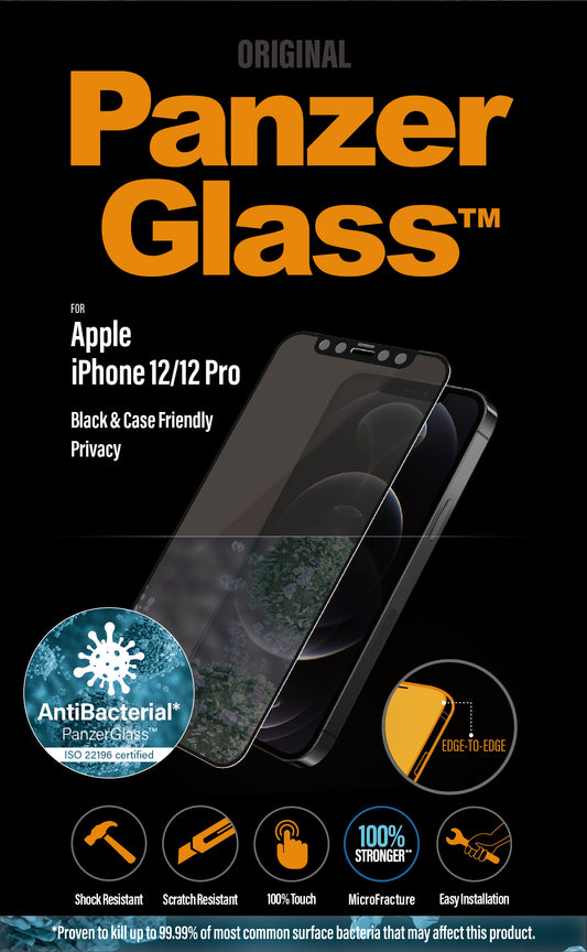 PanzerGlass for iPhone 12/12 Pro CF Privacy AB - Black