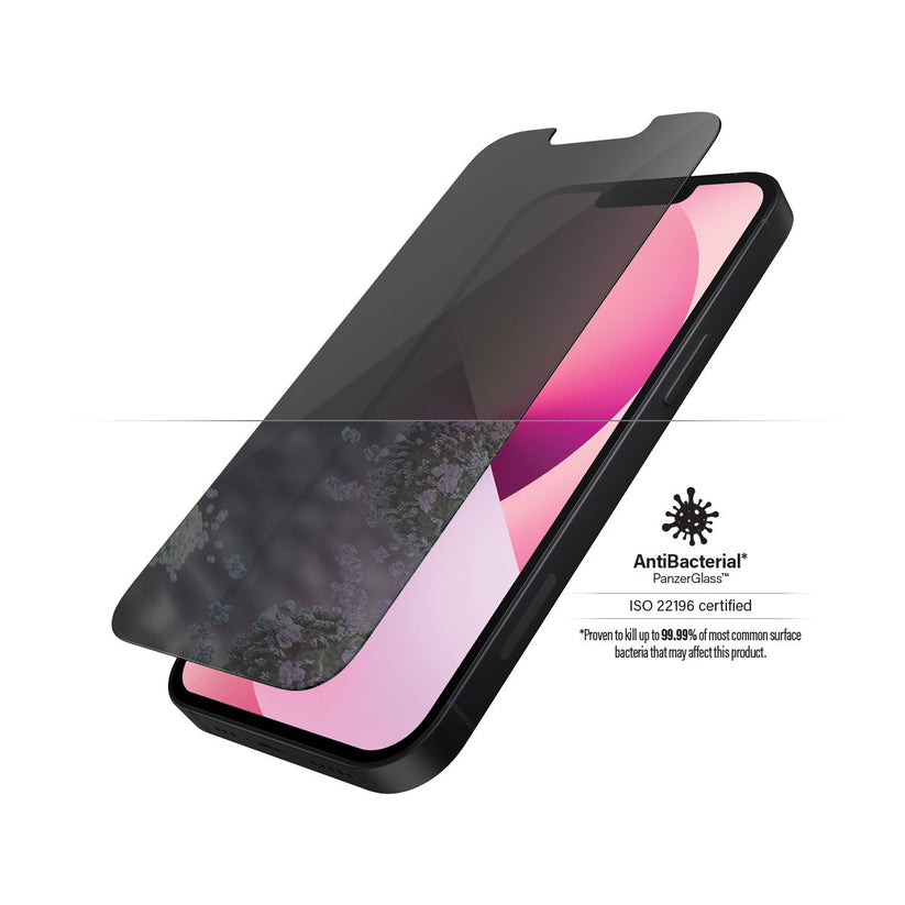 PanzerGlass iPhone 13 mini AntiBacterial Screen Protector - Privacy Get best offers for PanzerGlass iPhone 13 mini AntiBacterial Screen Protector - Privacy