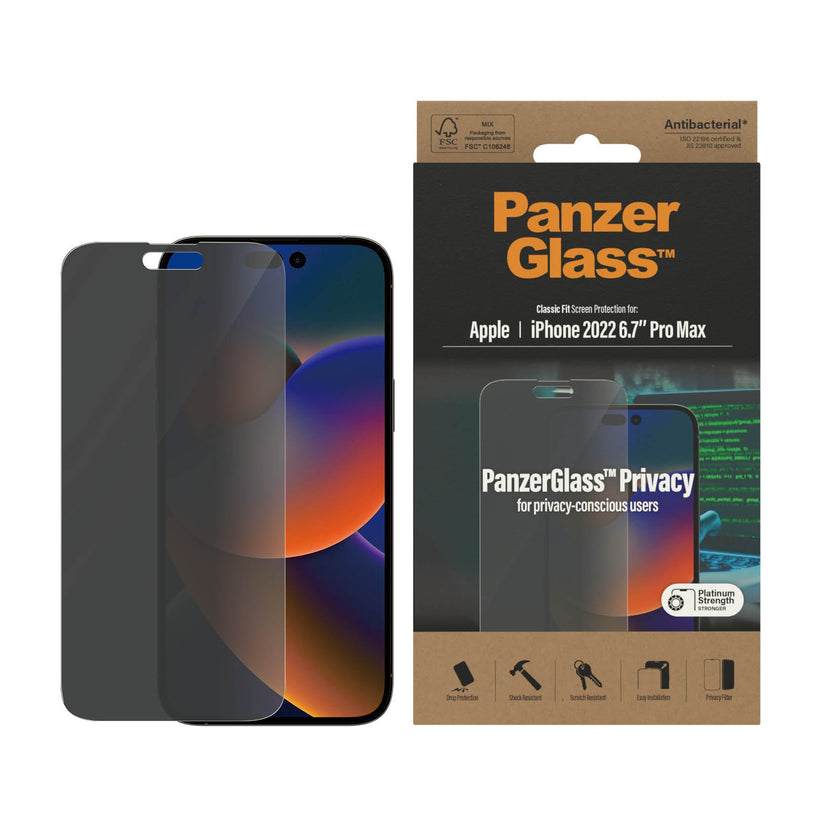 PanzerGlass™ Classic Fit Privacy Screen Protector for iPhone 14 Pro Max Get best offers for PanzerGlass™ Classic Fit Privacy Screen Protector for iPhone 14 Pro Max